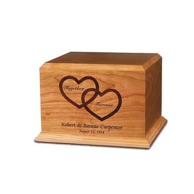 cherry hardwood companion cremation urn